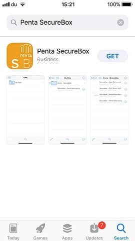 secure box iOS search