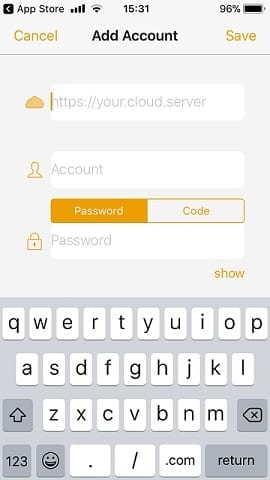 secure box iOS settings