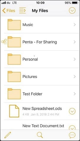 secure box iOS b navigating menu